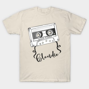 Good Vibes Blondie // Retro Ribbon Cassette T-Shirt